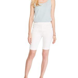 NIC+ZOE All Day Cuffed Denim Shorts, Color "Paper White", Women's Size 4